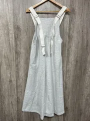 美品 NOAHL MIXニット ジャンバースカート Iライン ワンピース sizeF/グレー ■■ レディース