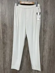 美品 INDIVI インディヴィ タグ付 タックテーパード スラックス パンツ sizeS/白 ■■ レディース