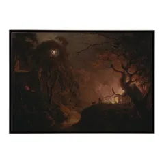 【B4サイズ（約25x36cm）】【bn-poster-3020】フレーム付き 世界の古い絵画 復刻 ポスター レトロ 古典 デジタルリマスター インテリア 作品 油絵 水彩画 おしゃれ  モダン シンプル お洒落