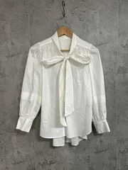 JUSGLITTY オフィスカジュアル フォーマル ブラウス シャツ size2/白 ■◇ レディース