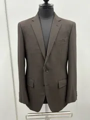 新品セットアップスーツ　訳あって市場に出れなかったストレッチスーツ　ブラウン　サイズA4
