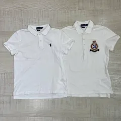 POLO RALPH LAUREN ポロ ラルフ ローレン クラシック フィット 国旗 ポロ スリム フィット ワッペン ポロ 2枚 セット ホワイト POLO SHIRT