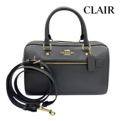 【極美品】コーチ２WAYバッグ レザー ローワンサッチュエル F79946 レディース ネイビ ー紺 COACH