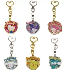 【中古】キーホルダー 全6種セット 「サンリオキャラクターズ キラキラ透明メタルチャーム」