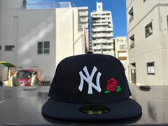 NEW ERA 59FIFTY With Rose ニューヨーク・ヤンキース ネイビー 7 1/2サイズ ¥6820 ＋ 送料¥550