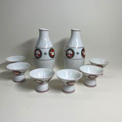 B113☆極美品☆徳利☆お猪口☆セット☆親父と倅☆酒器☆送料込み