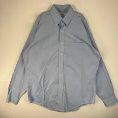 古着 ブルックスブラザーズ Brooks Brothers 長袖シャツ 千鳥格子 胸ポケ ボタンダウン M  ブルー系 チェック メンズ