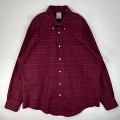 古着 ブルックスブラザーズ Brooks Brothers 長袖シャツ チェック REGENT 胸ポケ XL  レッド系 マルチカラー メンズ