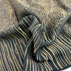 付下げ 黒地 金彩 枝振 織り出し 訪問着 正絹 着物 MK-1933