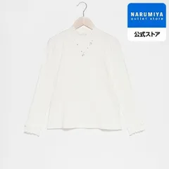 リボンネックレス長袖Tシャツ