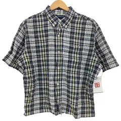 オールドネイビー OLD NAVY 00s SLIM FIT チェック 半袖シャツ ボックスシルエット メンズ import：L 