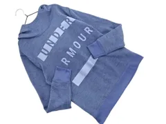UNDER ARMOUR アンダーアーマー プリント 裏起毛 プルオーバー パーカー sizeLG/青 ◇■ レディース