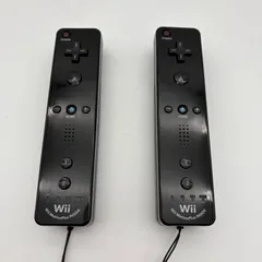 Nintendo Wii リモコン モーションプラス ブラック 2個セット コントローラー ゲーム 動作確認済み [中古]