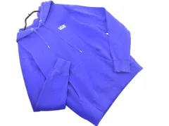 VANS バンズ ロゴ プルオーバー パーカー sizeS/青 ◇■ メンズ