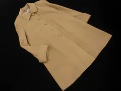 Courreges クレージュ ウール100% ステンカラー コート size9AR/ベージュ ◇■ レディース