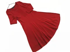 UNTITLED アンタイトル ウール混 ラメ ニット ワンピース size0/赤 ◇■ レディース