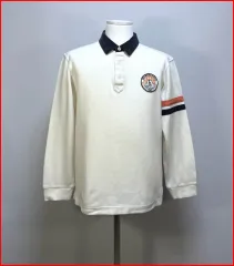 ヘジス/アイボリー 長袖 ポロTシャツ/サイズ100/ヴィンテージ(C-46)