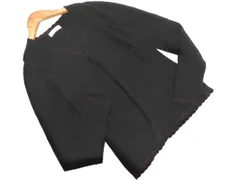 22 OCTOBRE 22 オクトーブル ウール混 ラメ ショール カーディガン size2/黒 ◇■ レディース