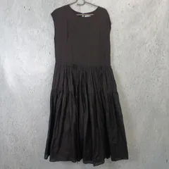 4 you story フォーユーストーリー ブラック 袖なし ノースリーブワンピース ワンカラー シンプル 上品 Fサイズ □〇