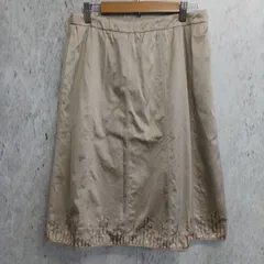 K.T ケーティー Kiyoko Takase レディース タイト スカート 裾スパンコール サイズ11号 シルバー 〇◇