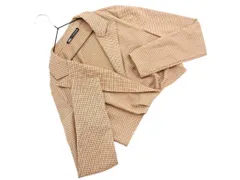 ZARA ザラ ガンクラブチェック ジャケット sizeM/黒ｘ茶x赤 ■◇ レディース