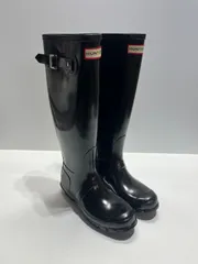 美品 HUNTER ロングブーツ 黒 US5(22cm)