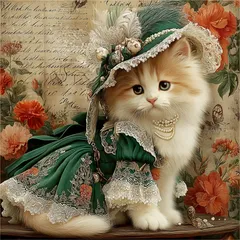 パネル生地　新柄　可愛い猫8柄E