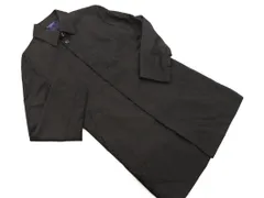 JUNKO SHIMADA ジュンコシマダ ウール混 チェック ロング コート sizeL/チャコール ◇■ メンズ