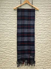 ㊲ Burberrys of LONDON ラムウールチェックマフラー バーバリー ノバチェック 英国製