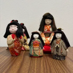 ★ 和人形 5体セット 伝統工芸品 着物人形 コレクション インテリア