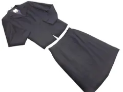 KUMIKYOKU 組曲 セットアップ ジャケット スカート スーツ size3/紺 ■■ レディース