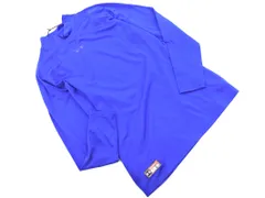 UNDER ARMOUR アンダーアーマー モックネック トレーニングウェア カットソー sizeXL/青 ◇■ メンズ