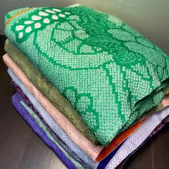 【まとめ売り】絞り着物9枚 リメイク素材　ハンドメイド向け