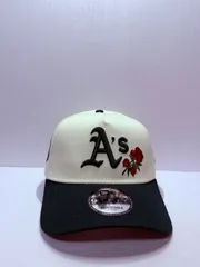Newera オークランドレイダース オークランドコロシアム ローズ刺繍 9forty A-FRAME スナップバックキャップ ツートンカラー