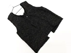 SM2 サマンサモスモス ラメ 2WAY ニット ベスト sizeF/黒 ◇■ レディース