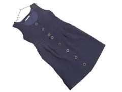 MAJESTIC LEGON マジェスティックレゴン フロントボタン ジャンパー スカート sizeF/紺 ◇■ レディース