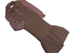 COCODEAL ココディール 袖 切替 ニット ワンピース size2/ブラウン ◇■ レディース