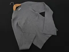 MAJESTIC LEGON マジェスティックレゴン ハイネック リブ フレアスリーブ ニット セーター sizeM/グレー ◇■ レディース