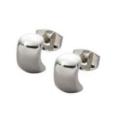 【シルバー×ピアス】[Cream dot. クリームドット公式] ピアス レディース   金属アレルギー ニッケルフリー メタル 艶 ぷっくり ミニ スタッド  