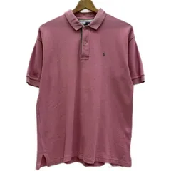 POLO by RALPH LAUREN　ポロシャツ　90s vintage　90年代　半袖　トップス　ハーフボタン　無地　ワンポイント　ブランドロゴ　スモールポニー　刺しゅう　古着
