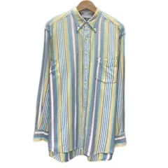 CHAPS RALPH LAUREN　ストライプシャツ　長袖　シャツ　トップス　ボタンダウン　胸ポケット　古着