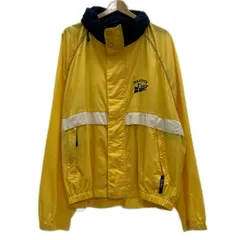 NAUTICA　ナイロンジャンパー　マウンテンパーカー　アウター　フード収納可能　ハイネック　フルジップ　ラグラン　ワンポイント　ブランドロゴ　刺しゅう　オーバーサイズ　ストリート　古着