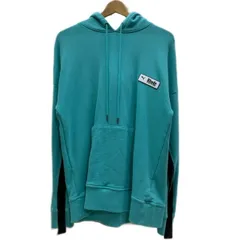 PUMA × RHUDE　パーカー　プルオーバー　フーディ　裏毛　ベロアライン　ワンポイント　ブランドロゴ　バックプリント　ドロップショルダー　02/28/19　2019FA　スポーツ　古着