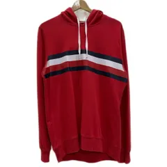 TOMMY HILFIGER　パーカー　プルオーバー　フーディ　裏毛　ブランドロゴ　プリント　古着