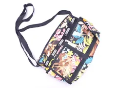 Lesportsac レスポートサック ハワイ限定 ワヒネ フラ ショルダー バッグ 黒 ■■ レディース