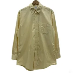 Brooks Brothers　プレーンシャツ　長袖　シャツ　トップス　無地　ワンカラー　ボタンダウン　胸ポケット　SLIM FIT　古着