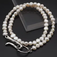 J517 JEANASIS ジーナシス 淡水真珠 パール ネックレス デザイン 6月誕生石