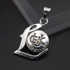 J629 ヴィンテージ SILVER刻印 ペンダント トップ ロゴ? デザイン シルバー チャーム ヘッド