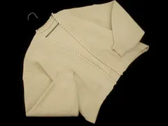 titivate ティティベイト パールビーズ ボリュームスリーブ ショール カーディガン sizeM/ベージュ ◇■ レディース