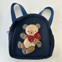 ファミリア くま ベビーリュック 　ネイビー